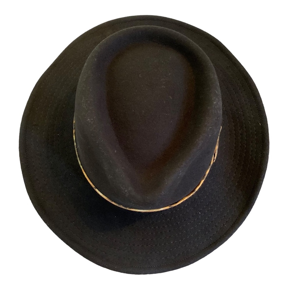 Vintage Lanning Cowboy Hat Western Black Rodeo Derby Made in Canada Size Large - Picture 5 of 10